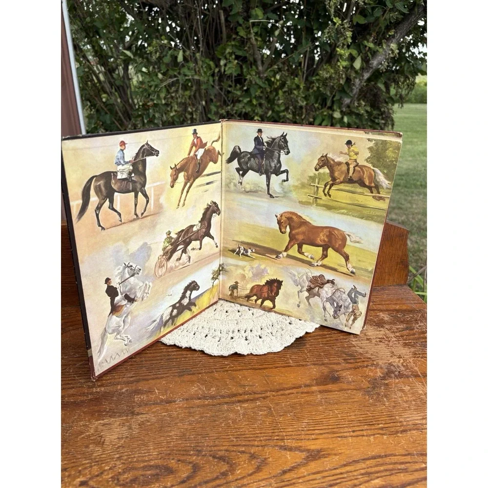 Vintage Book Album of Horses by Marguerite Henry 1969 Hardcover Amazing Artwork